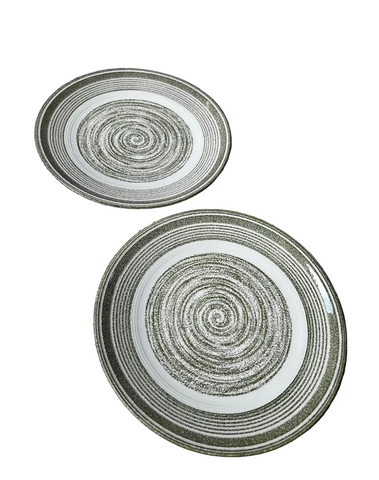 Schonfeld Kiln Pair of “El Verde” Plates