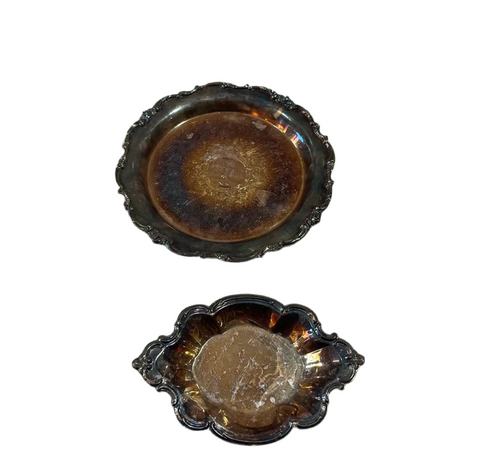 Pair of Silver Decorative Trays