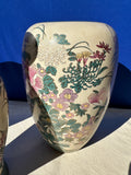 Asian Painted Vase Trio