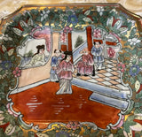 Vintage Ceramic Asian Style Small Detailed Plate