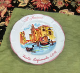Ceramic Italian Painted Decorative Plate
