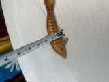 Handmade Vintage Wooden Carved Movable Dolphin Figurine