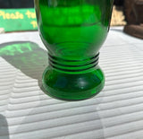 Pair of Green Glass Tall Vases