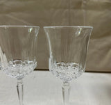 Pair of Detailed Bottomed Cocktail Glasses