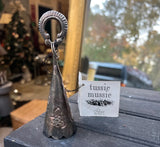 Small Silver Etched Tussie Mussie Holder