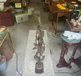 Large Vintage Standing Brutalist Style Sculpture