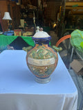 Large Ceramic Vintage Jar With Frog Details- Condition Issue