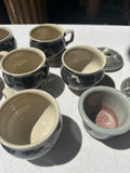 Japanese Pottery Tea Cup and Saucers Set