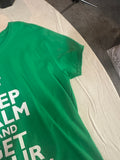 St. Patrick's Day "Keep Calm" T-Shirt, Women's Size XL