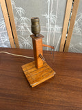 Small Rustic Wooden Table Lamp