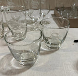 Large Collection of "S" Monogrammed Glasses- Set of 12