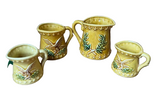 Set of Ceramic Americana Measuring Cups With Eagle Accents