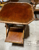 1970s English Tortoiseshell Bamboo Planter With Detachable Shelves