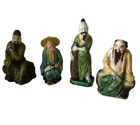 1970s Chinoiserie Collection of Asian Figurines – Four - Set of 4