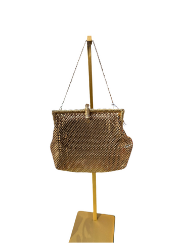 Small Gold Metal Fancy Hand Bag