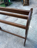 1970s Country Core Hearts Design Wooden Rustic Blanket Rack
