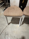 Post Modern Art Deco Ribbon Chairs With Leopard Print- Set of 6