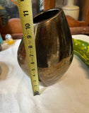 Gold Ceramic Heavy Abstract Vase