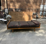 Wooden Mid-Century Modern Daybed With Original Cushions, Made in Germany