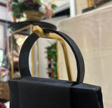 Small Black Sasha Crossbody or Handbag With Diamond Details
