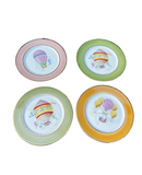 Limoges Hot Air Balloon Plates Set of 4