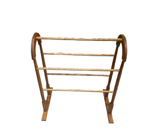 Natural Wood Simple Blanket Rack