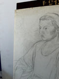 Pencil Portrait, Sketch of Woman