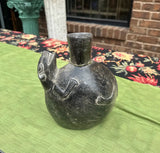 African Pottery Black Vase