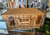 Large Handmade Wicker Picnic Basket