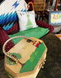 Wooden Vintage Children's Basket With Handle