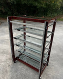 Vintage Polo Ralph Lauren Display Store Shelf on Wheels