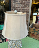 Silver and Gold Abstract Pineapple Table Lamp