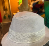 90's Chatties White Lace Fedora