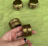 Collection of Brass Napkin Rings- Set of 4
