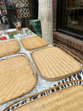 Collection of Wicker Bamboo Trays- Set of 5