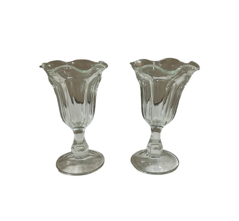 Pair of Ice Cream Sundae Style Glasses
