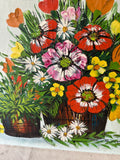 Boho Vintage Bright Flowers, Painting