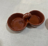 Pair of Ceramic Brown Olive Spanish Serving Bowls