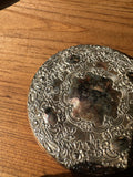 Small Silver Detailed Pocket Mirror