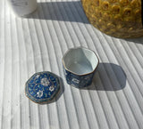 Small Ceramic Asian Catchall With Matching Lid