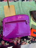 Fuchsia Pink Coach Flat Crossbody Purse