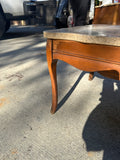 Wooden Coffee Table With Marble Top