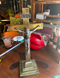 Large Heavy Brass Crucifix