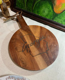 Wooden Carved Georgia Cheese Board