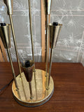 Mid-Century Modern Brass 6-Light Standing Table Lamp