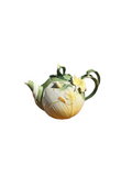Ceramic Floral Yellow and Green Teapot