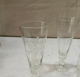 Collection of Bamboo Etched Glasses- Set of 5