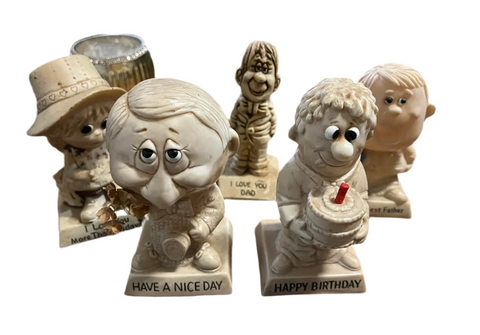 Vintage R and W 1970s Figurines- Set of 5