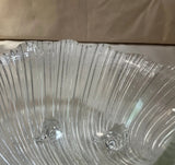 Large Glass Shell Serving Bowl