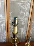 Pair of Vintage Brass Spiral Table Lamps